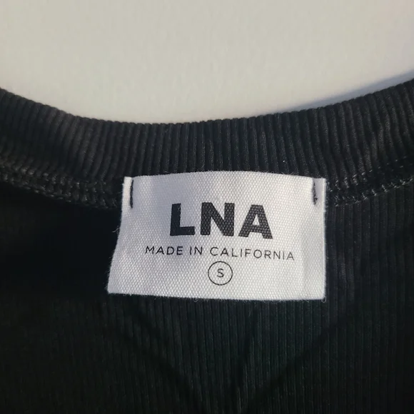 LNA Ribbed V-neck Tank Top Size Small - Picture 3 of 4